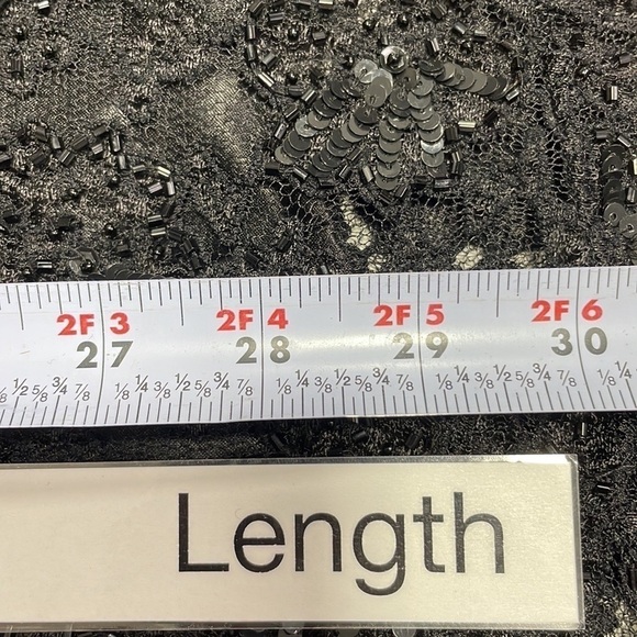 SEAN Collection Dress Black Beaded Cocktail Evening Gown Halter Size Small - Picture 10 of 14